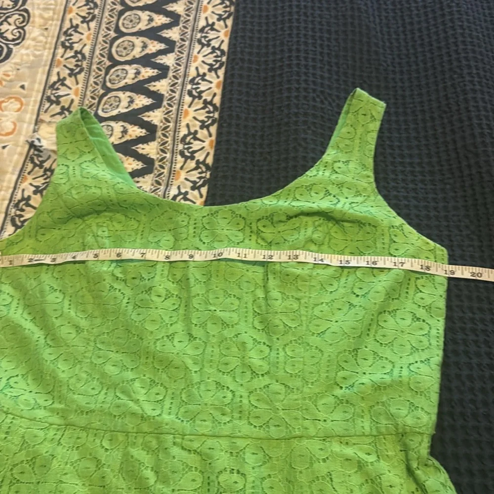 Lilly Pulitzer Bright Green Sleeveless Mini Dress- Super Cute Color for Spring! - Picture 5 of 5